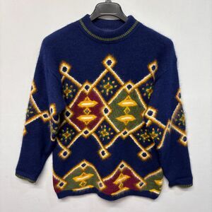 Vintage Rafaella Rabbit Hair Angora Wool Blend Sweater Size Large D031 -11